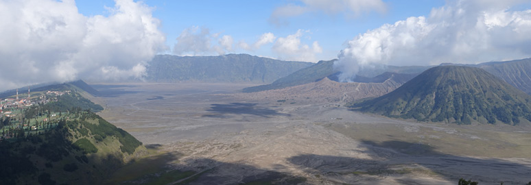 Overview of Mt Bromo area