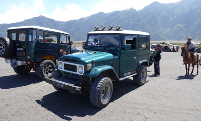 Old Toyota Landcruisers at Mt Bromo