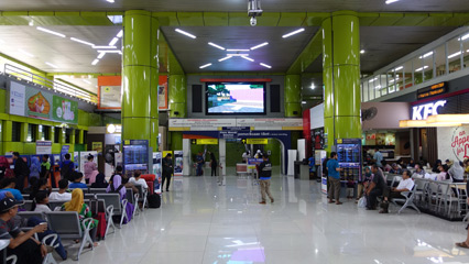 Inside Gambir station - south concourse