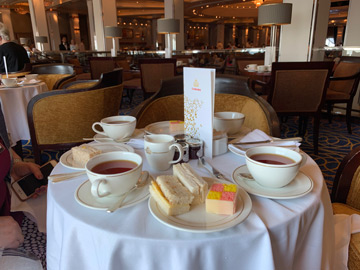 Afternoon tea on the QM2