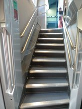 TGV Duplex:  Stairs to upper deck