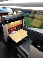 TGV Ocane 1st class drop-down table
