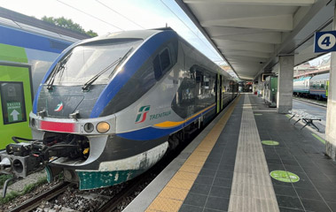 Trenitalia train Trieste to Villa Opicina for Ljubljana