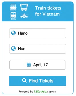 Buy train tickets from 12go.asia