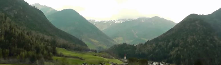 Scenery from the train in the Brenner Pass
