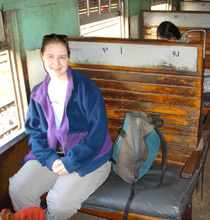 First class car, Mandalay-Lashio train.