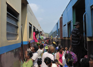 Switching trains at Ye for Dawei
