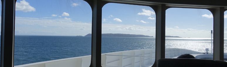 View of Sark from the Condor Liberation Ocean Plus lounge