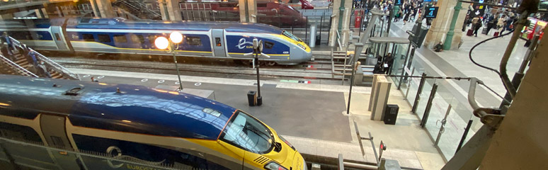 Eurostar arrives at Paris Nord
