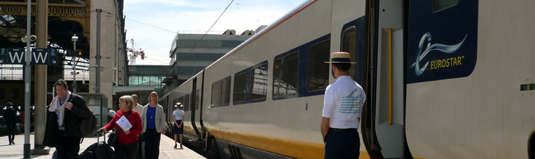 Boarding the Eurostar from Marseille to London