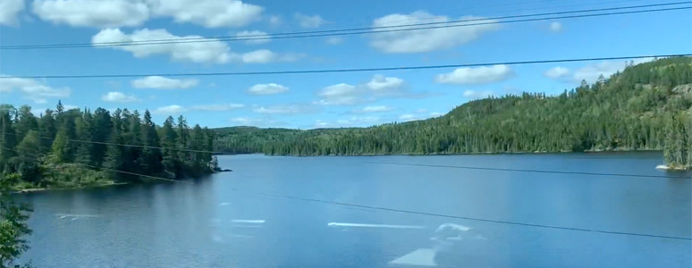 Scenery from the train in the Shield