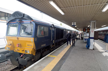 The sleeper train arrived at Fort William