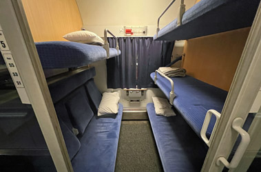 European Sleeper 5 berth couchette