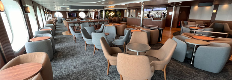 Lounge & cafe on the Stena Line ferry to Holland