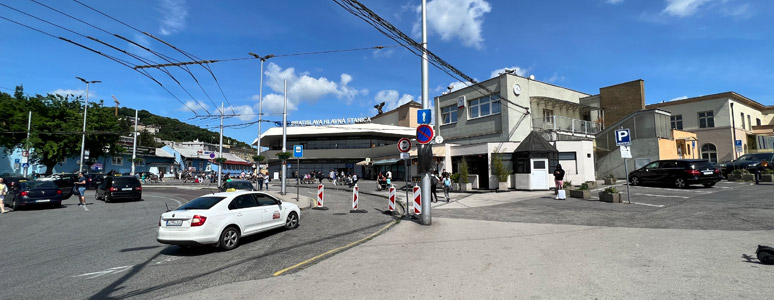 Main entrance to Bratislava Hlavna station