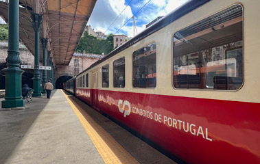 Carriages on a Douro Valley train