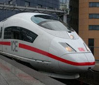 Europe with a Eurail pass: German ICE train at Brussels