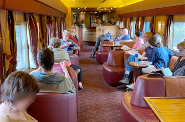 Gold Service on the Indian Pacific & The Ghan trains:  Outback Explorers Lounge