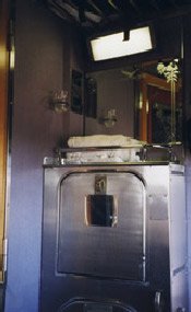 The drop down sink in a Gold Service roomette