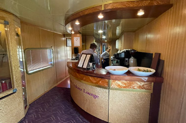 Lounge counter on the Ghan