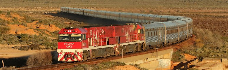 The Ghan, by train to Australia's Red Centre.