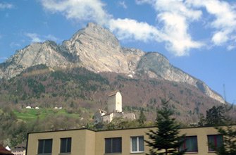 Train into Austria: Mountain scenery