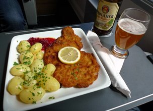 Lunch is served at your seat in first & business classes