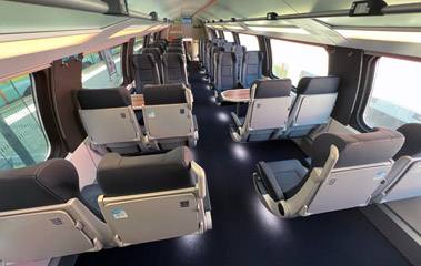 Westbahn 2nd class seats