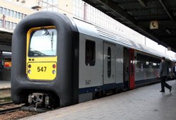 A Belgian intercity train at Brussels Midi