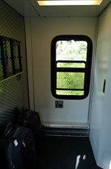 Bernina Express luggage compartment