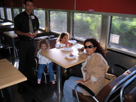 Cafe on train from Vitoria to Belo Horizonte, Brazil