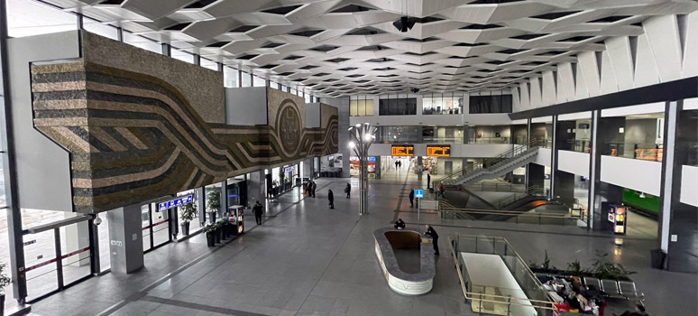 Inside Sofia Central station