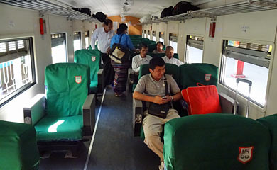 Upper class seats on train 5/6