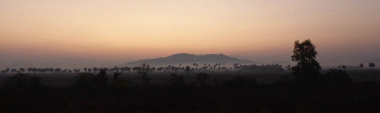 Sunrise from the Dawei to Ye train