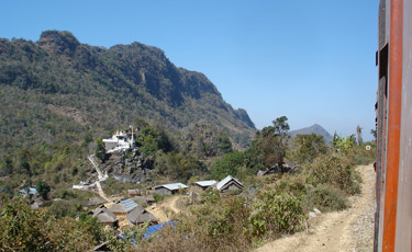 Scenery from the train from Thazi to Kalaw & Inle