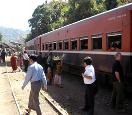 Train from Inle Lake to Thazi, Burma