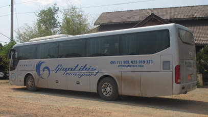 Giant Ibis bus from Phnom Penh to Siem Reap