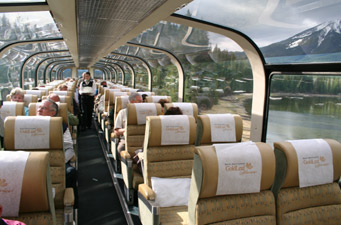 Rocky Mountaineer Gold Leaf Dome Car