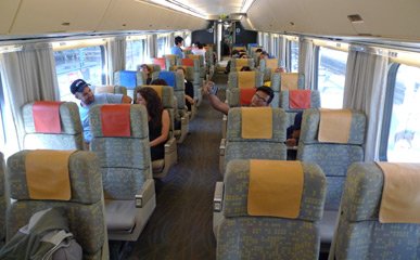 VIA Rail economy class seats