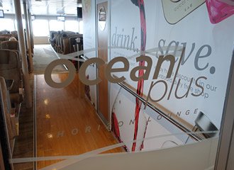 Entrance to Ocean Plus class on the Condor Liberation