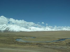 Scenery from the train to Tibet