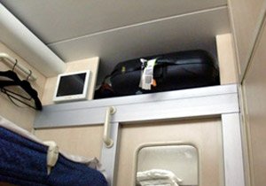 Luggage storage on Chinese trains