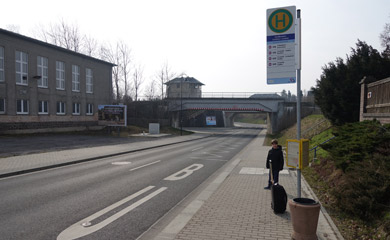Bus stop for Colditz, Grossbothen