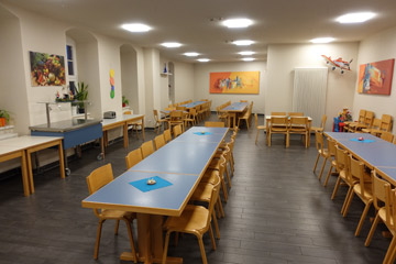 Colditz Youth Hostel canteen