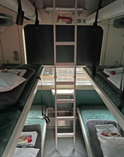 4-berth couchettes on Munich to Zagreb train