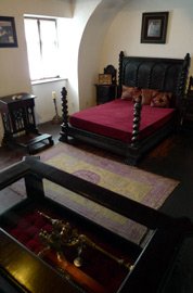 The royal bedroom in Castle Bran