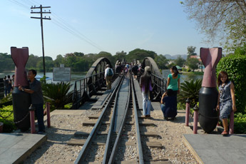 You can walk across the Bridge on the River Kwai