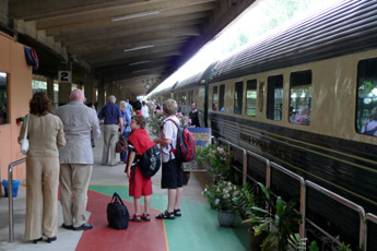The Eastern & Oriental Express boarding at Singapore