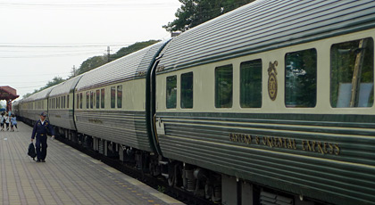 The Eastern & Oriental Express  luxury train at Hua Hin