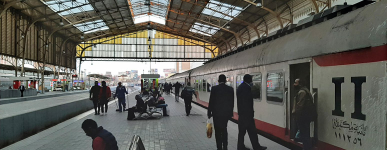 Platforms at Cairo station